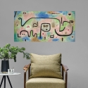 Tableau abstrait impression sur toile colorée Insula Dulcamara Paul Klee Vente