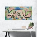 Tableau abstrait impression sur toile colorée Insula Dulcamara Paul Klee Remises