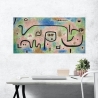 Tableau abstrait impression sur toile colorée Insula Dulcamara Paul Klee Remises