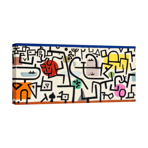 Tableau abstrait impression sur toile canvas Rich Harbour Paul Klee Promotion
