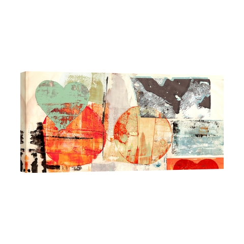 Impression sur toile tableau abstrait moderne Pop Love 1 Peter Winkel Promotion