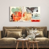Impression sur toile tableau abstrait moderne Pop Love 1 Peter Winkel Vente