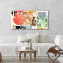 Tableau abstrait avec cœurs et cercles impression sur toile Pop Love 2 Peter Winkel Vente