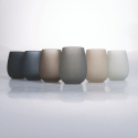Ensemble de 6 verres à eau goutte 600 ml gris Happy Hour Stones Vente