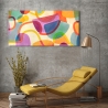 Tableau moderne impression abstraite sur toile canvas Fun Fair Steve Roja Vente
