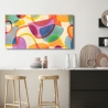 Tableau moderne impression abstraite sur toile canvas Fun Fair Steve Roja Remises