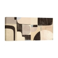 Tableau abstrait géométrique impression sur toile Pale Winter Steve Roja Promotion