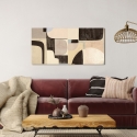 Tableau abstrait géométrique impression sur toile Pale Winter Steve Roja Vente