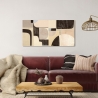 Tableau abstrait géométrique impression sur toile Pale Winter Steve Roja Vente