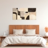 Tableau abstrait géométrique impression sur toile Pale Winter Steve Roja Remises