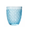 Set de 6 verres de table en verre transparent bleu Castle Ocean Remises