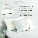 Taie d'oreiller en pure soie 50x80 cm blanc Savanna Vente