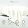 Taie d'oreiller en pure soie 50x80 cm blanc Savanna Offre