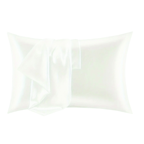 Taie d'oreiller en pure soie 50x80 cm blanc Savanna Promotion