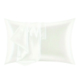 Taie d'oreiller en pure soie 50x80 cm blanc Savanna Promotion