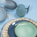 Ensemble de verres en verre bleu effet givré 600ml Happy Hour Ocean Offre