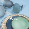 Ensemble de verres en verre bleu effet givré 600ml Happy Hour Ocean Offre