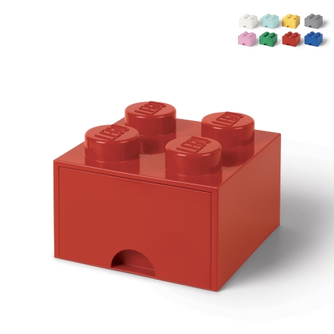 Tiroir de rangement LEGO Brick Drawer 4 boutons Promotion