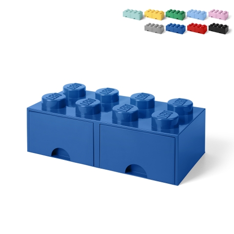 Tiroir à briques LEGO Brick Drawer 8 boutons avec 2 tiroirs Promotion