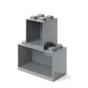 Étagères modulaires empilables LEGO Brick Shelf Set 4+8 Remises
