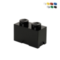Boîte rectangulaire empilable style LEGO Brick 2 plots Promotion