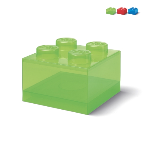 Boîte transparente avec couvercle LEGO Brick 4 tenons Promotion