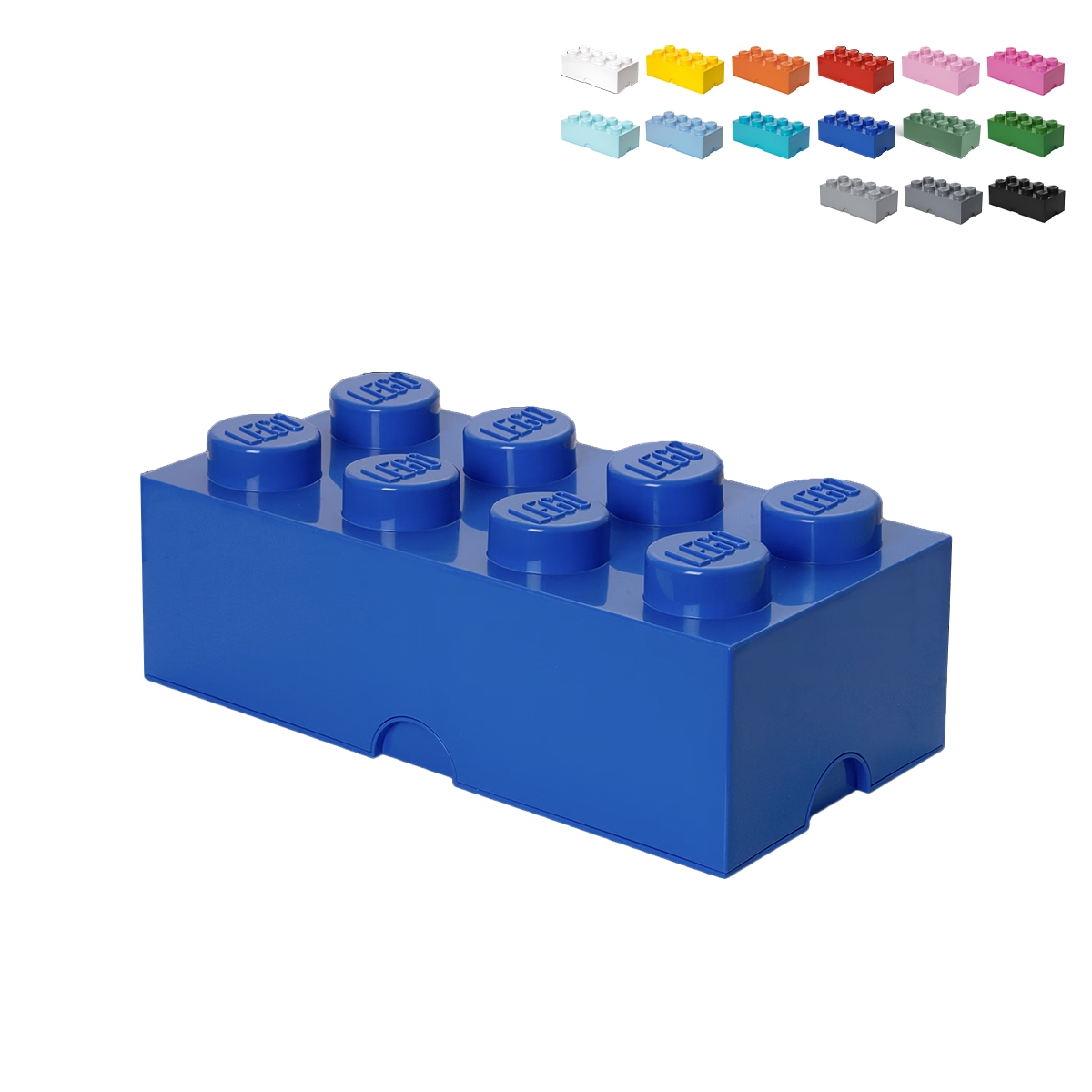 Boîte de rangement empilable avec couvercle LEGO Storage Brick 8 tenons Promotion