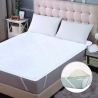 Protège-matelas imperméable pour lit simple 90x200 cm blanc Huston Vente