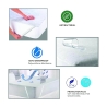 Protège-matelas imperméable pour lit simple 90x200 cm blanc Huston Remises