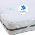Protège-matelas imperméable pour lit simple 90x200 cm blanc Huston Promotion