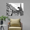 Impression d'art sur toile noir et blanc Metropolitain Paris Pangea Images Remises