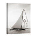 Tableau impression sur toile voilier vintage noir et blanc Britannia Promotion