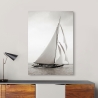 Tableau impression sur toile voilier vintage noir et blanc Britannia Vente