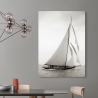 Tableau impression sur toile voilier vintage noir et blanc Britannia Remises