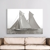 Impression en noir et blanc sur toile voilier Columbia & Shamrock 1901 Remises