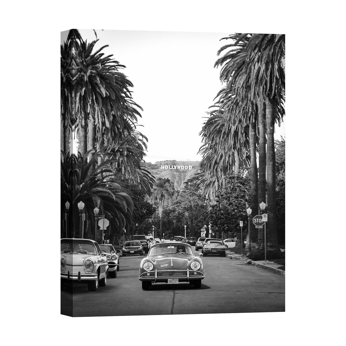 Tableau photo impression sur toile noir et blanc Boulevard à Hollywood Promotion Tableau photo impression sur toile noir et blanc Boulevard à Hollywood Promotion