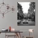 Tableau photo impression sur toile noir et blanc Boulevard à Hollywood Vente