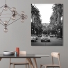 Tableau photo impression sur toile noir et blanc Boulevard à Hollywood Vente