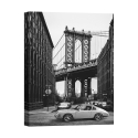 Impression sur toile noir et blanc By the Manhattan Bridge Gasoline Images Promotion