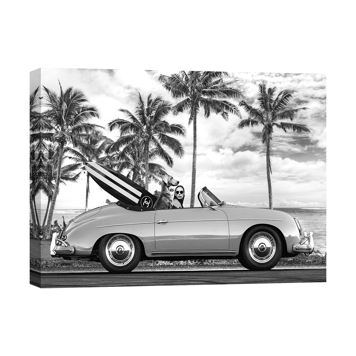 Tableau noir et blanc sur toile California Julian Lauren Promotion Tableau noir et blanc sur toile California Julian Lauren Promotion