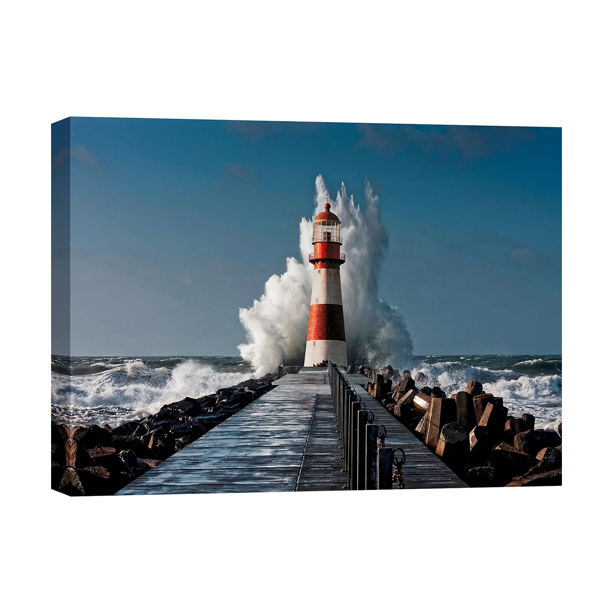 Tableau photo impression sur toile Lighthouse in the Mediterranean Sea Promotion Tableau photo impression sur toile Lighthouse in the Mediterranean Sea Promotion