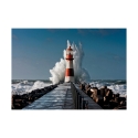 Tableau photo impression sur toile Lighthouse in the Mediterranean Sea Offre