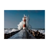 Tableau photo impression sur toile Lighthouse in the Mediterranean Sea Offre