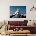 Tableau photo impression sur toile Lighthouse in the Mediterranean Sea Vente