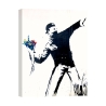 Impression sur toile tableau street art moderne Message de Paix Banksy Promotion