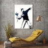 Impression sur toile tableau street art moderne Message de Paix Banksy Vente
