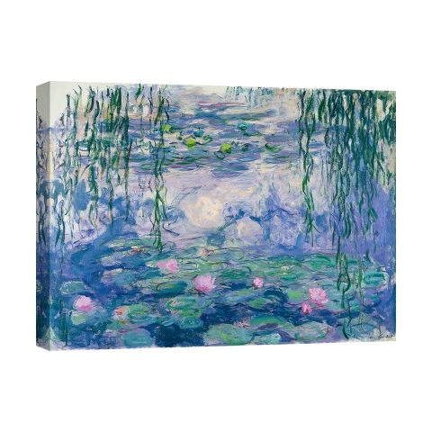 Tableau impressionniste sur toile Canvas Waterlilies Claude Monet Promotion
