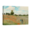 Tableau impressionniste sur toile Champ de coquelicots de Claude Monet Promotion