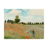 Tableau impressionniste sur toile Champ de coquelicots de Claude Monet Offre