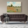 Tableau impressionniste sur toile Champ de coquelicots de Claude Monet Remises